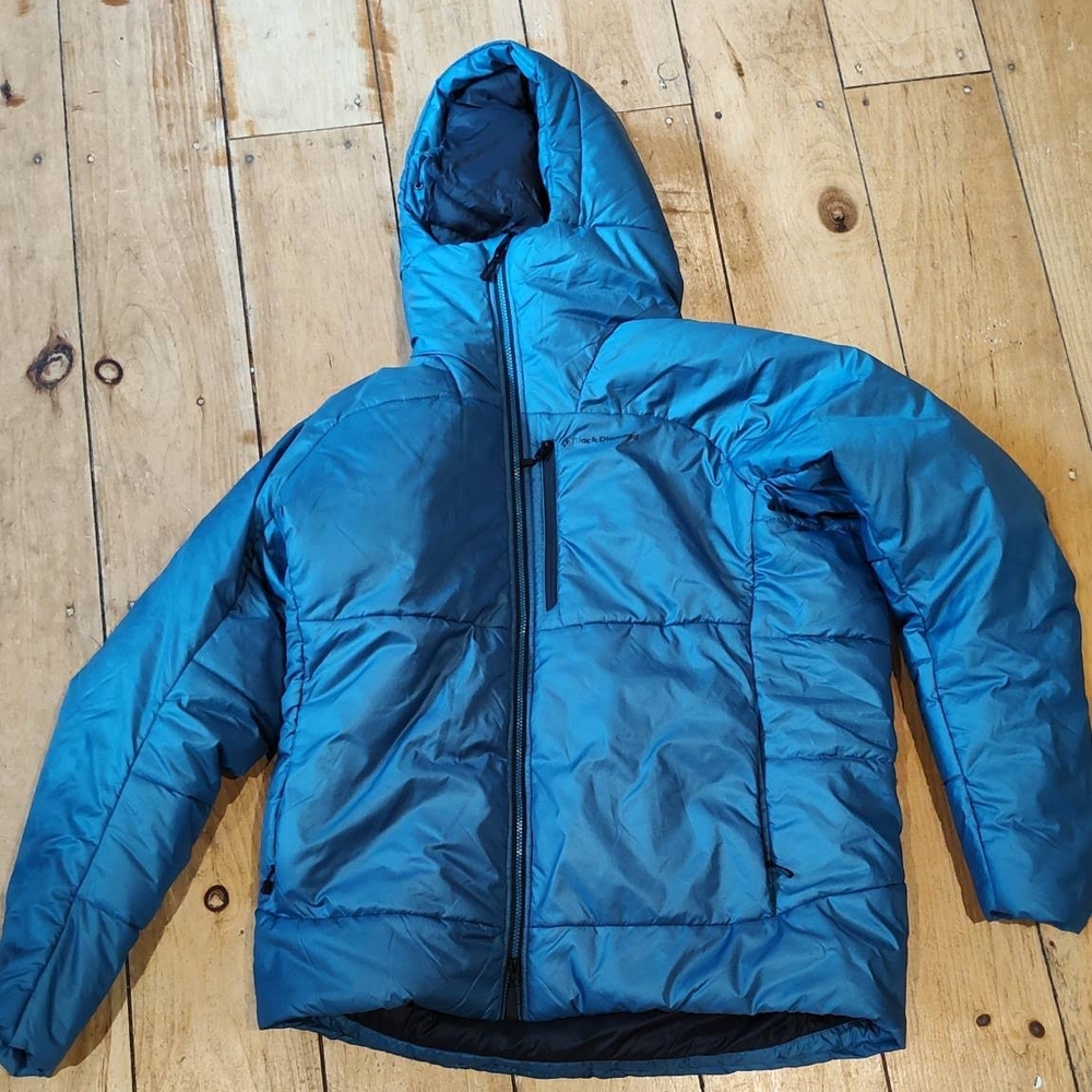 Black Diamond Blue Puffer Jacket